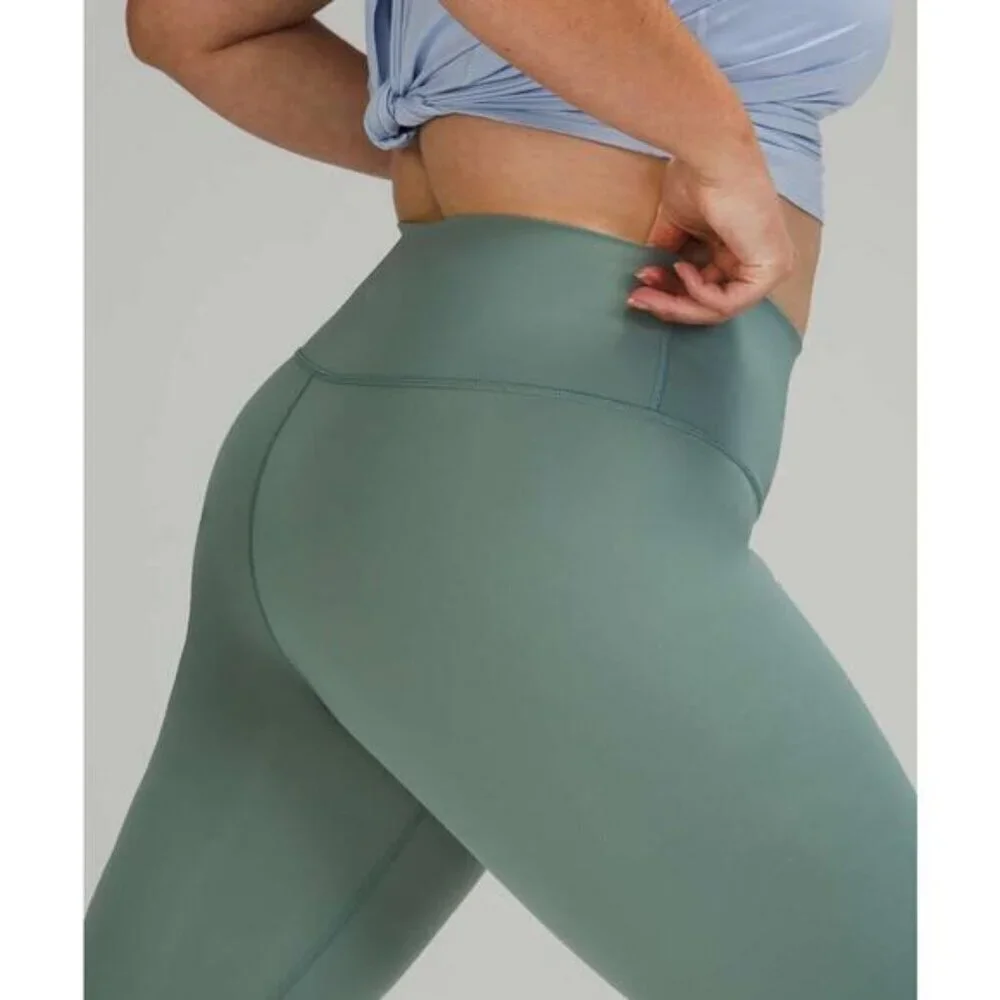 Lululemon Wunder Under High-Rise Luxtrene Tight 28" In Tidewater Teal Size 2 - Picture 2 of 6